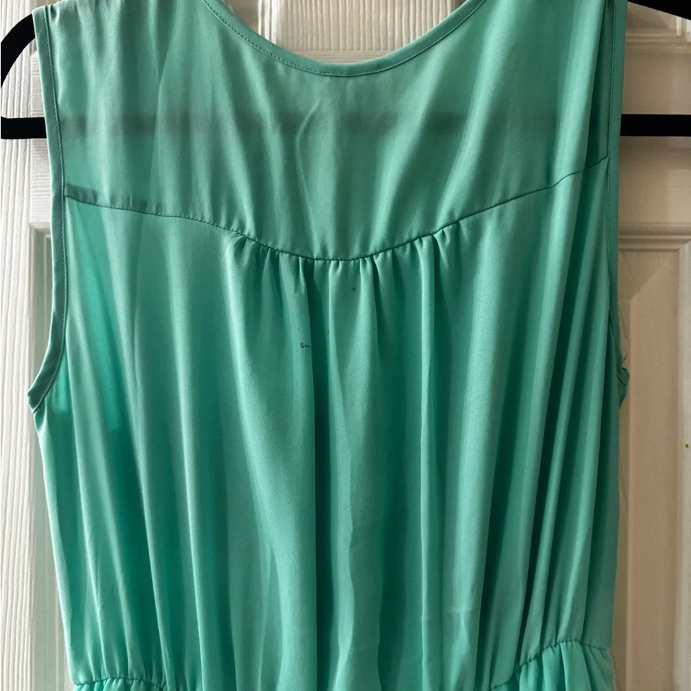 Alya Green Ruffle Mini Dress - Picture 6 of 6
